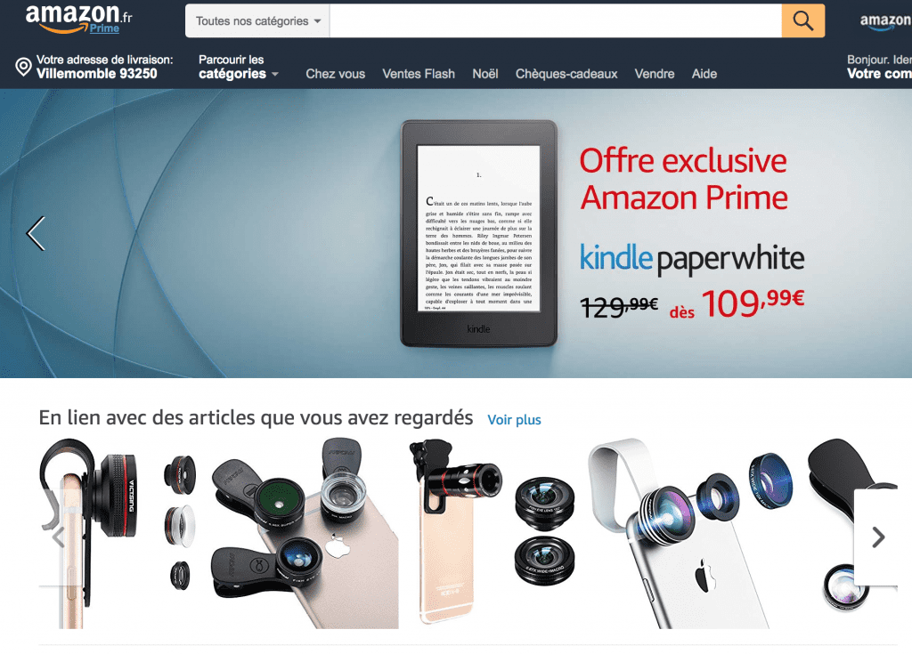 Les recommandations d'Amazon