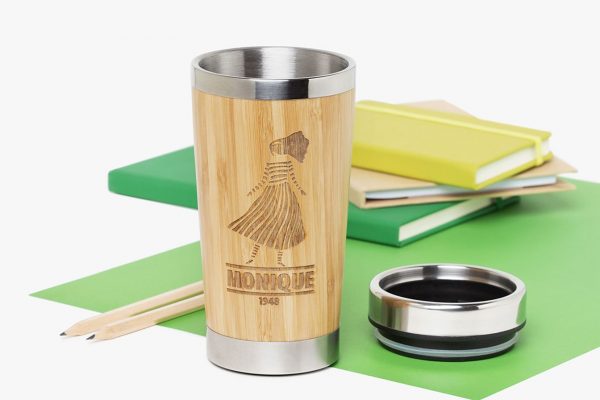 Mug en bambou personnalisable pour cadeau d'entreprise