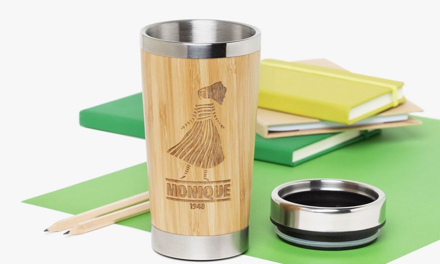 Mug en bambou personnalisable pour cadeau d'entreprise