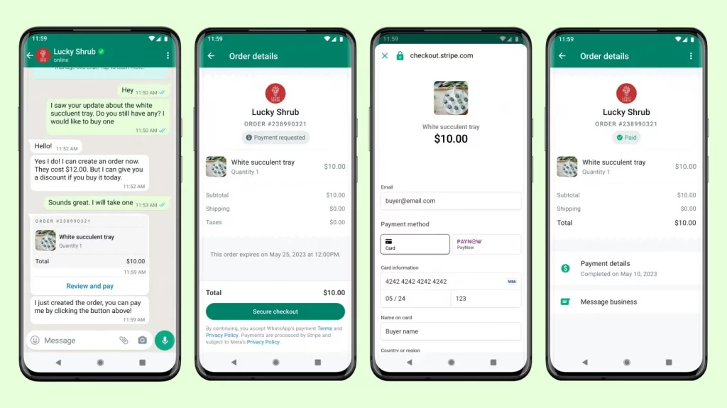 Whatsapp payments