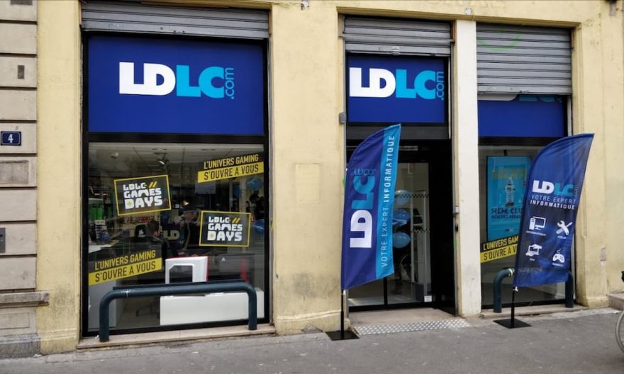 Devanture de boutique LDLC à Lyon