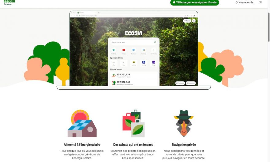 Navigateur Ecosia
