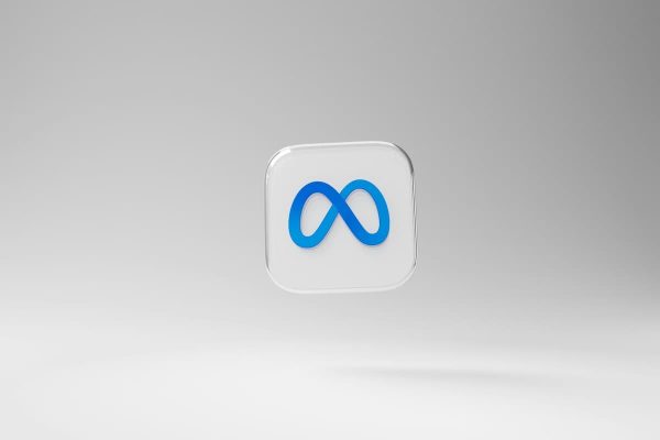 Logo Meta en rendu 3D