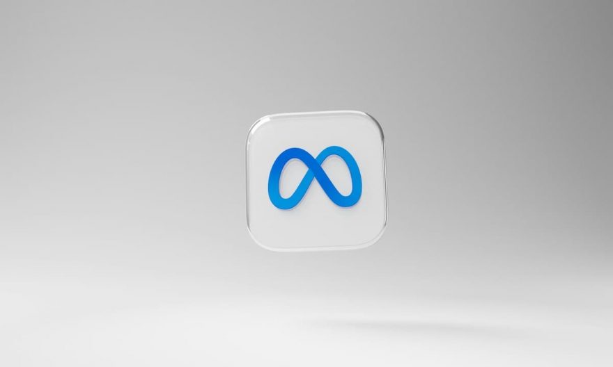 Logo Meta en rendu 3D