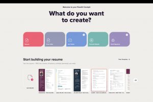 Le formulaire de création de CV sous FlowCV.com