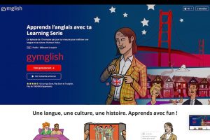 Page d'accueil du site Gymglish